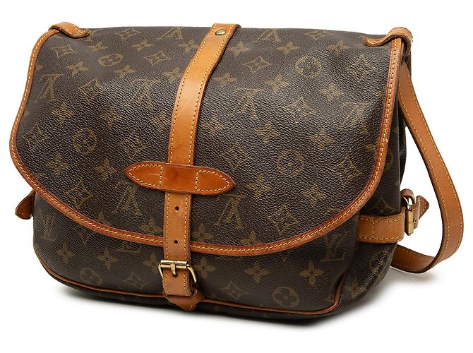 Louis Vuitton Brown Monogram Saumur 30 Marron - vue 2