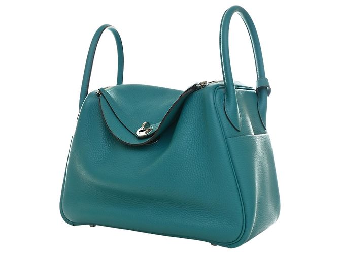 Hermès Blue Clemence Lindy 30 Blau - Ansicht 13