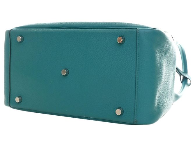 Hermès Blue Clemence Lindy 30 Blau - Ansicht 15