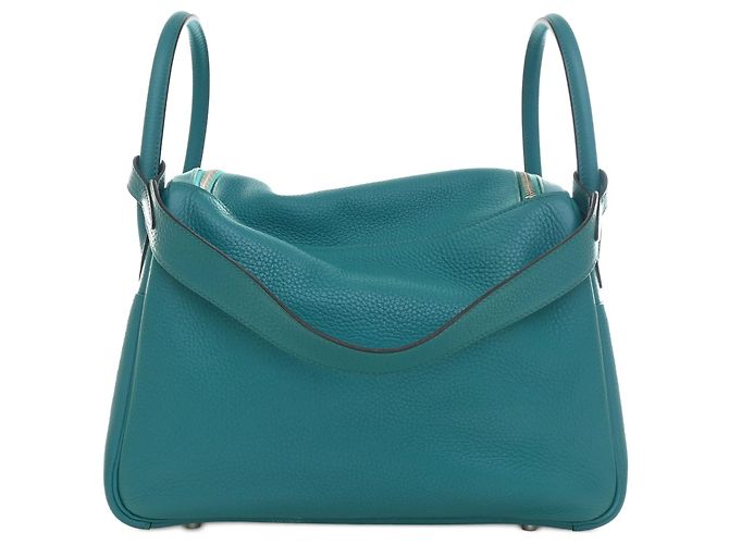 Hermès Blue Clemence Lindy 30 Blau - Ansicht 2