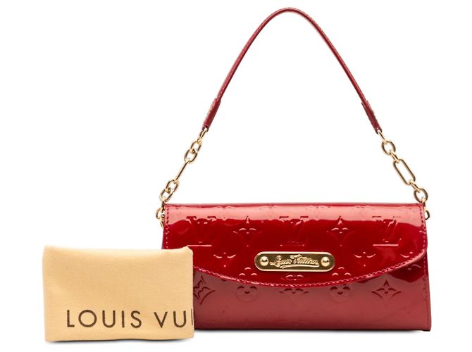 Louis Vuitton Red Monogram Vernis Sunset Boulevard Rosso - vista 7