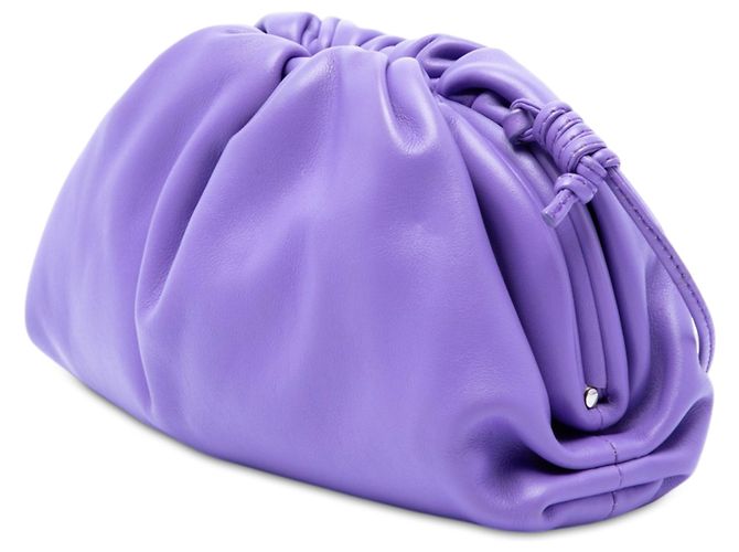 Bottega Veneta The Mini Pouch Crossbody in nappa viola Porpora - vista 2
