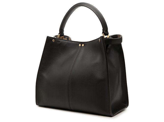 Fendi Black Medium Calfskin Peekaboo X Lite Satchel - view 2