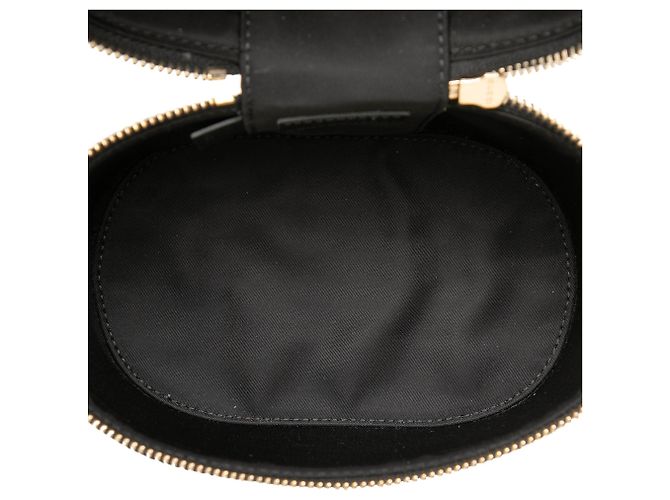Bamboo Bolsa Vanity Gucci em couro de bezerro brilhante preto com bambu - vista 4
