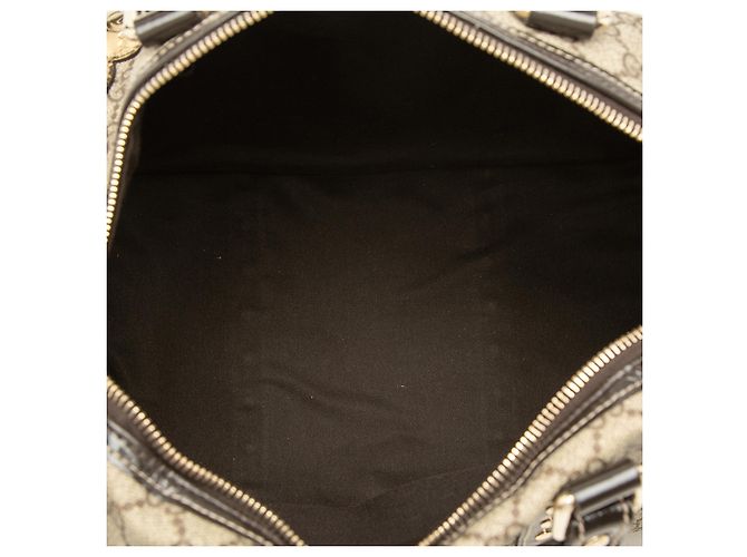 Borsa Joy Boston Gucci Beige Medium GG Supreme Guccissima con patch cuore - vista 4