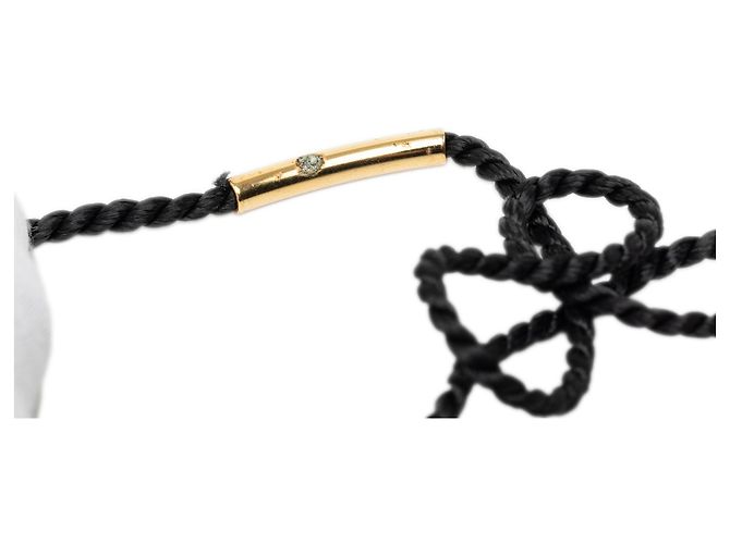 Collana con pendente a forma di flacone di profumo Hermès Gold placcato oro e laccato D'oro - vista 4