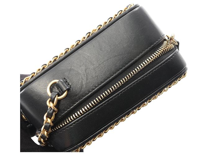 Chanel Small Lambskin CC Filigree Vanity Case Schwarz - Ansicht 11
