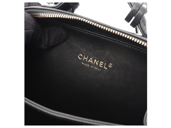 Chanel Small Lambskin CC Filigree Vanity Case Schwarz - Ansicht 7