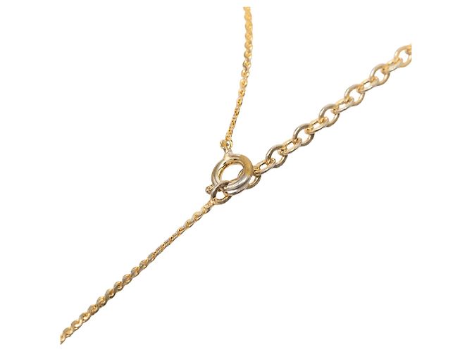 Collar con colgante Dior Gold chapado en oro logo CD Dorado - vista 4