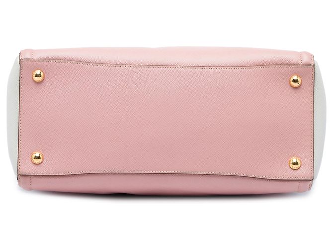 Prada Pink Large Bicolor Saffiano Lux Tote Tasche - Ansicht 3