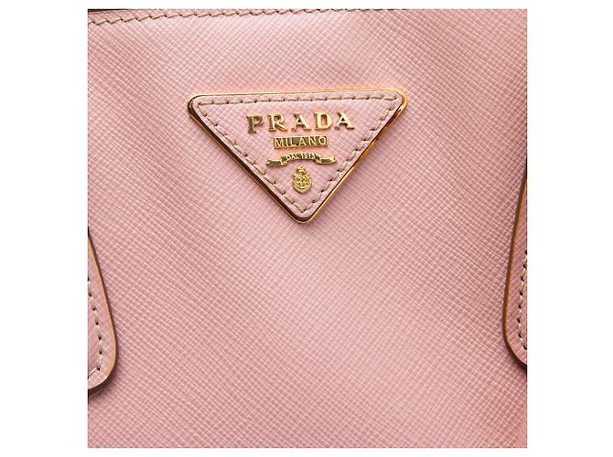 Prada Pink Large Bicolor Saffiano Lux Tote Tasche - Ansicht 5