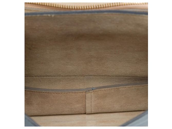 Chloé Faye Crossbody in vitello e camoscio blu Medium Blu chiaro - vista 4