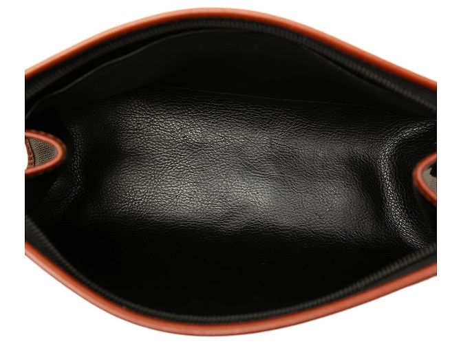 Fendi Brown Pequin Coated Canvas Cosmetic Clutch Braun - Ansicht 4
