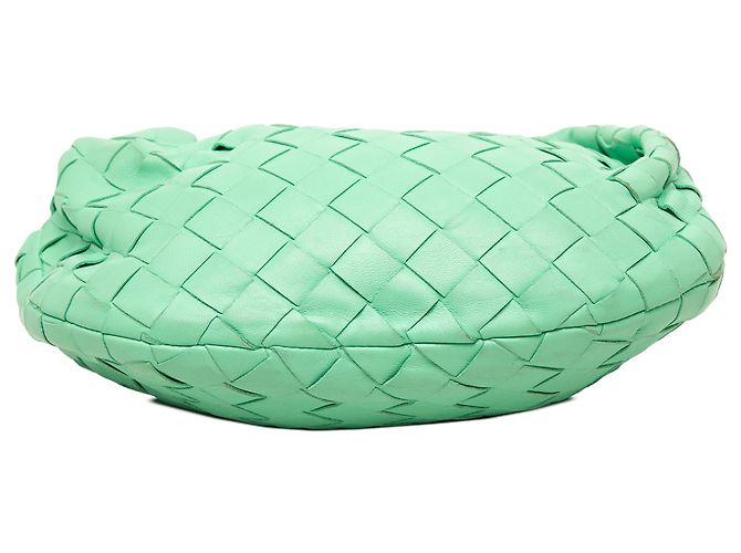 Bottega Veneta Mini Jodie in Nappa Intrecciato Verde Verde chiaro - vista 3