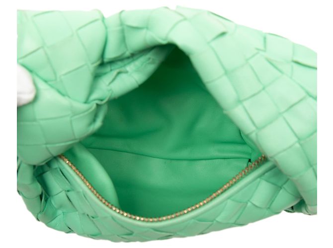 Bottega Veneta Mini Jodie in Nappa Intrecciato Verde Verde chiaro - vista 4