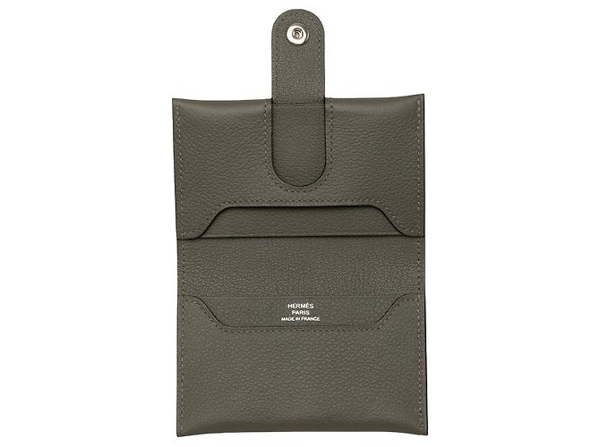 Hermès Gray Evercolor RMS Kartenetui Braun - Ansicht 4