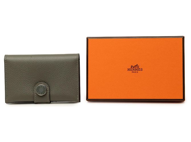 Hermès Gray Evercolor RMS Kartenetui Braun - Ansicht 7