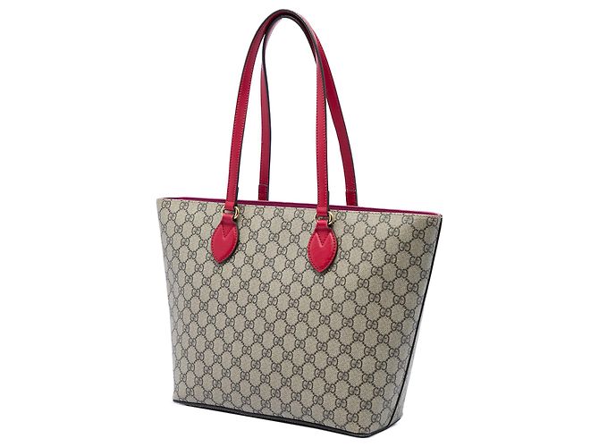 Borsa Tote Gucci Beige Medium GG Supreme Linea A Zip Tote - vista 2