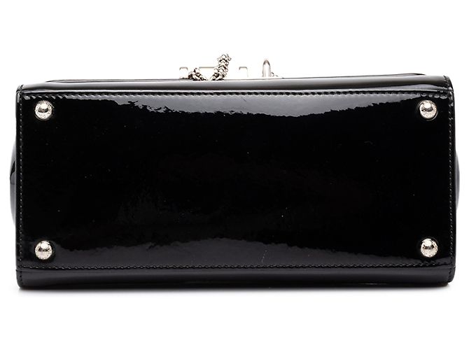 Dolce & Gabbana Borsa Miss Monica Small in vernice nera Nero - vista 3