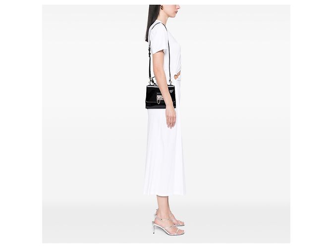 Dolce & Gabbana Borsa Miss Monica Small in vernice nera Nero - vista 6