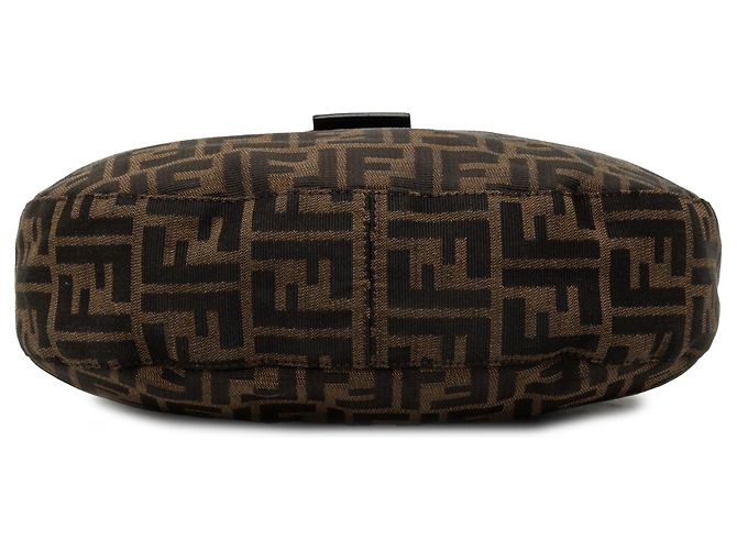 Borsa a tracolla Fendi Brown Zucca Canvas Marrone - vista 3