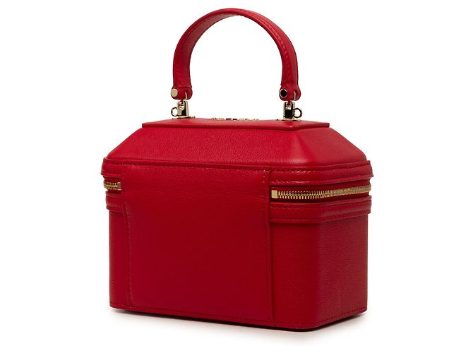 Bulgari Bvlgari Serpenti Forever Vanity Bag aus rotem Leder - Ansicht 2