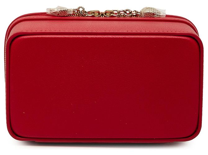 Bulgari Bvlgari Serpenti Forever Vanity Bag aus rotem Leder - Ansicht 3