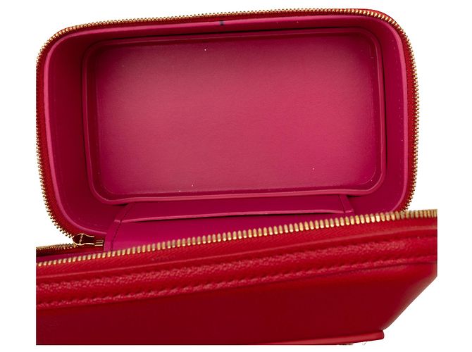Bulgari Bvlgari Serpenti Forever Vanity Bag aus rotem Leder - Ansicht 4