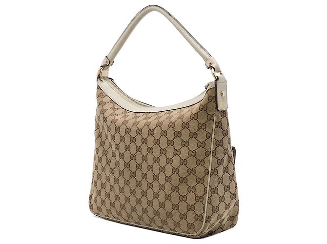 Borsa a mano Gucci Abbey D Ring in tela GG beige - vista 2
