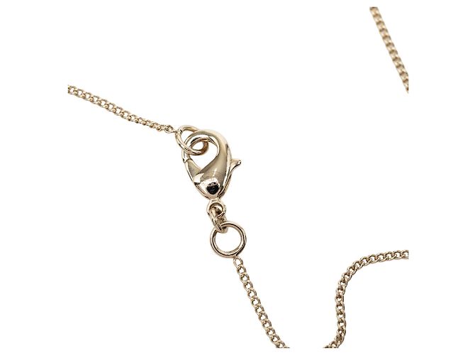 Collana con pendente Chanel Gold CC placcato oro e resina a forma di flacone di profumo No 5 D'oro - vista 4