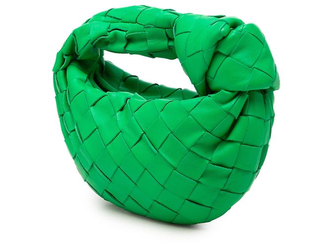 Bottega Veneta Green Candy Nappa Intrecciato Jodie Verde - vista 2