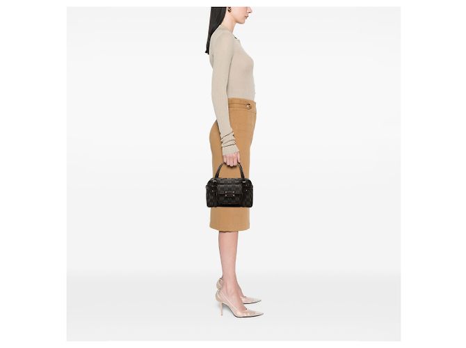 Bolso de lona revestida Anagram marrón de LOEWE Castaño Marrón oscuro - vista 7