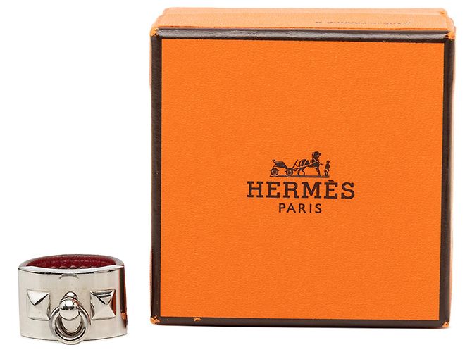 Anello Hermès Silver Palladium Plated Collier de Chien Argento - vista 5