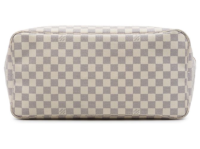Louis Vuitton White Damier Azur Neverfull GM Branco - vista 3