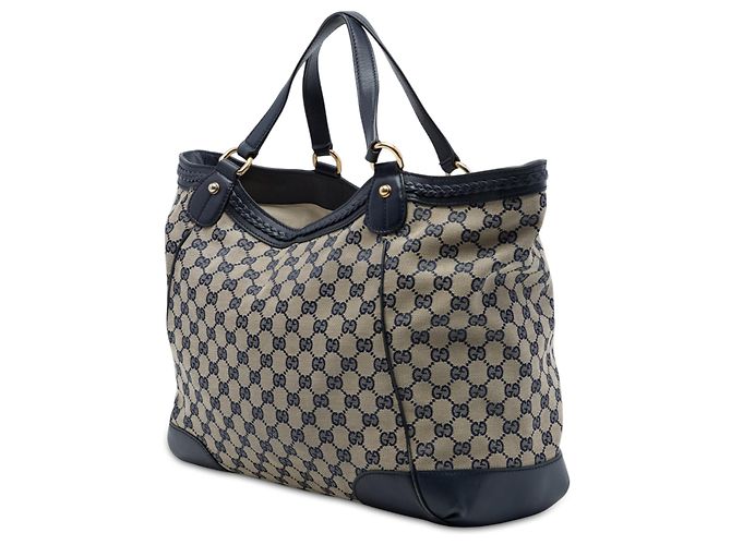 Gucci Brick Lane Shopper mittel aus GG Canvas beige - Ansicht 2