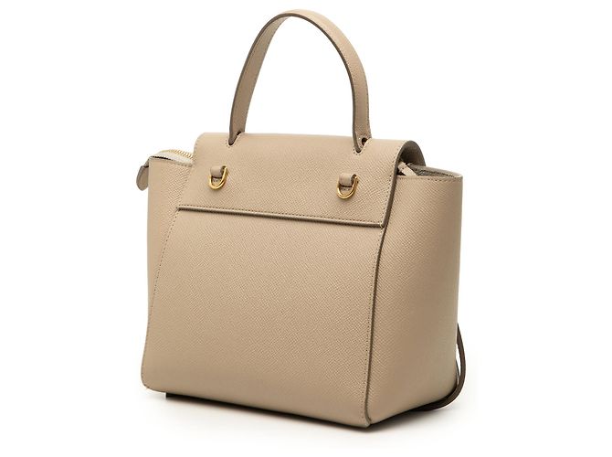 Belt Bag Céline Bolso cinturón Celine Nano de piel de becerro granulada Beige - vista 2