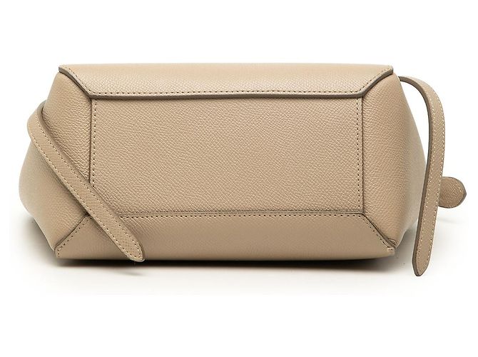 Belt Bag Céline Bolso cinturón Celine Nano de piel de becerro granulada Beige - vista 3