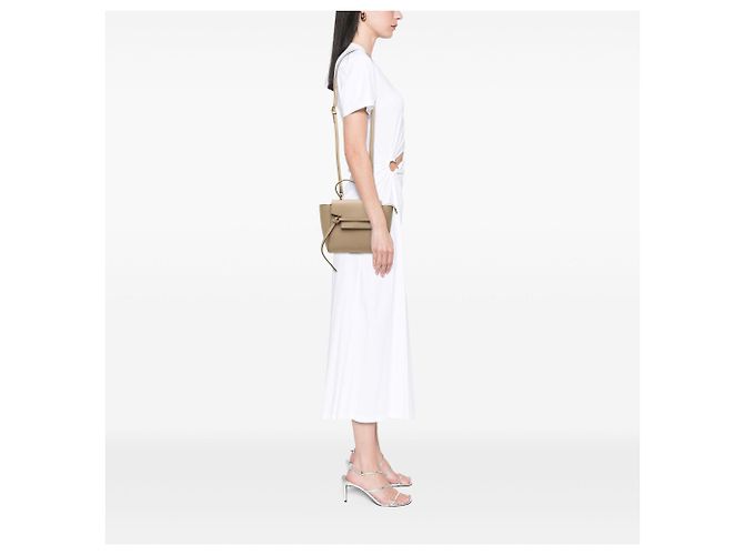 Belt Bag Céline Bolso cinturón Celine Nano de piel de becerro granulada Beige - vista 7