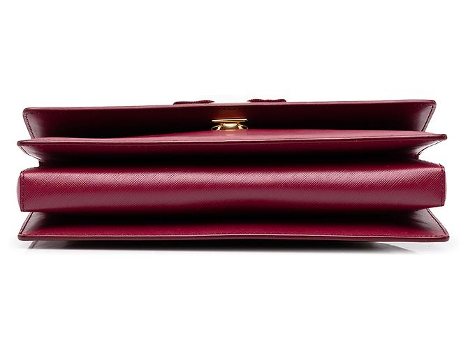 Salvatore Ferragamo Ferragamo Red Medium Leather Vara Ginny Crossbody Rot Bordeaux - Ansicht 3