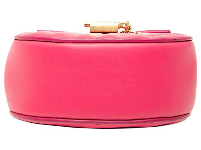 Bolsa Chloé Drew Bijou Nano em couro acolchoado rosa - vista 3