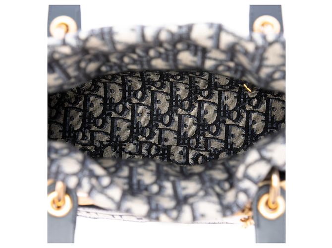 Dior Brown Medium Wicker Oblique Lady Dior Braun Hellbraun - Ansicht 4