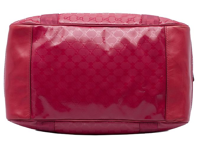 Bolso Duffle Gucci Rojo Grande GG Estampado Roja - vista 3