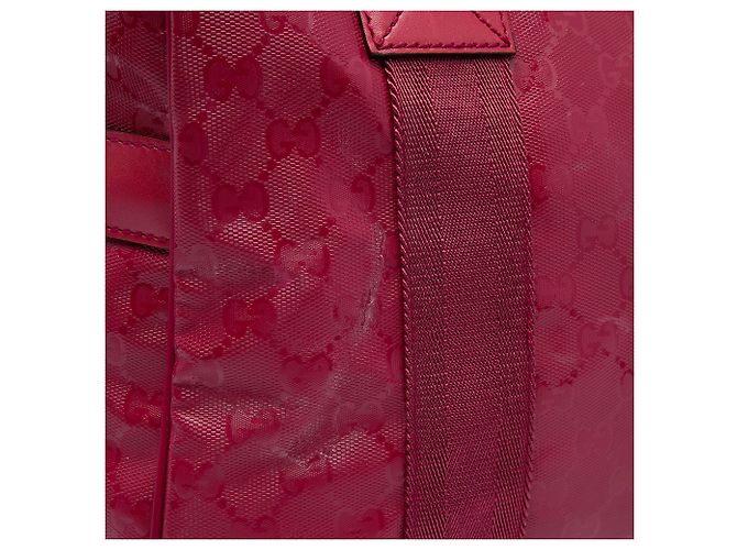 Bolso Duffle Gucci Rojo Grande GG Estampado Roja - vista 5