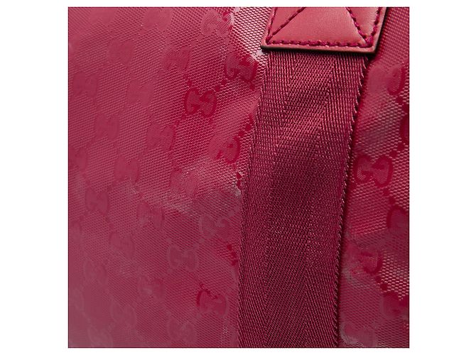 Bolso Duffle Gucci Rojo Grande GG Estampado Roja - vista 6