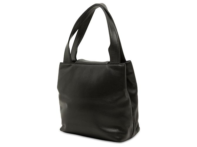 Borsa LOEWE Anagram in nappa nera Nero - vista 2