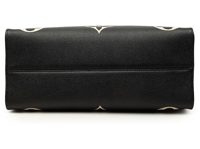 Louis Vuitton Black Bicolor Monogram Empreinte Giant Onthego MM Noir - vue 3