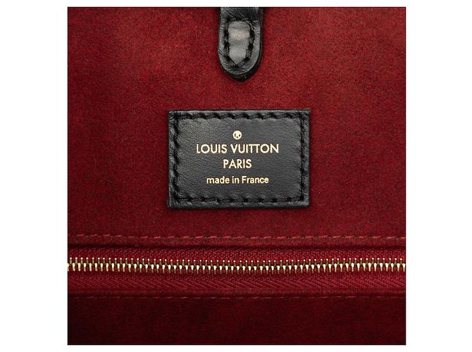 Louis Vuitton Black Bicolor Monogram Empreinte Giant Onthego MM Noir - vue 5