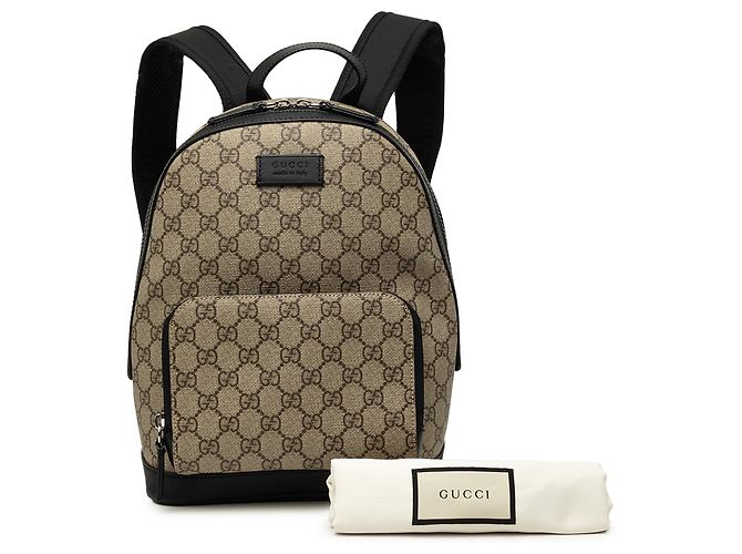 Zaino Gucci Beige Small GG Supreme Eden Day - vista 7