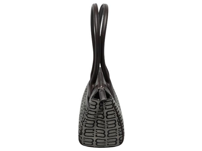 Borsa a tracolla Balenciaga BB Monogram Grigia Marrone - vista 6