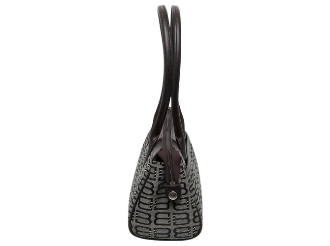 Borsa a tracolla Balenciaga BB Monogram Grigia Marrone - vista 7